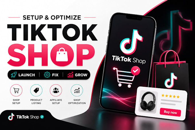setup tik tok shop fix tiktok dropshipping tiktok shop marketing tiktok shop ads