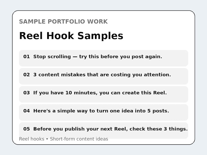 write engaging instagram captions and reel hooks