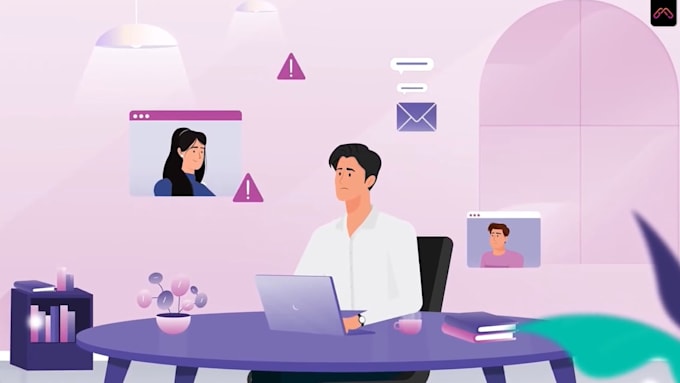 create a high converting 2d saas explainer video with animated UI dashboard