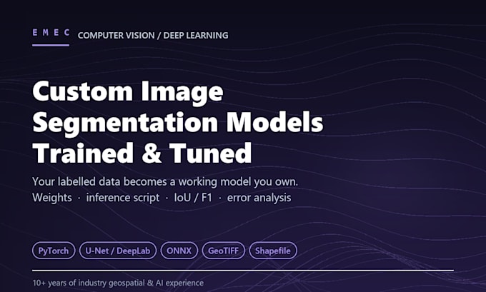 train a custom image segmentation model on your labelled image dataset