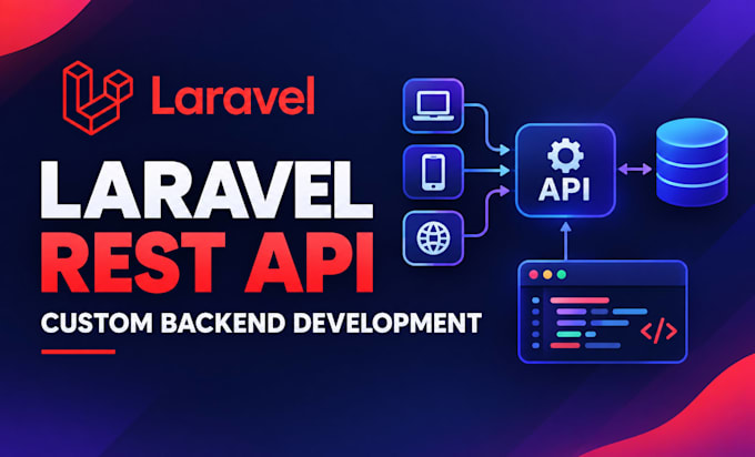 a custom laravel rest API for your web application