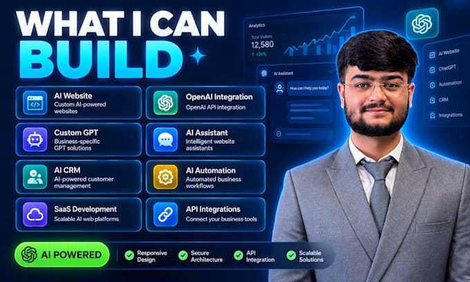build an ai website with openai API integration