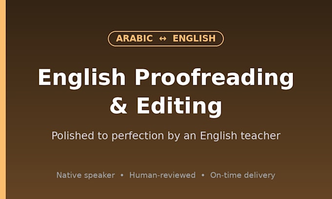 proofread and edit your english to perfection