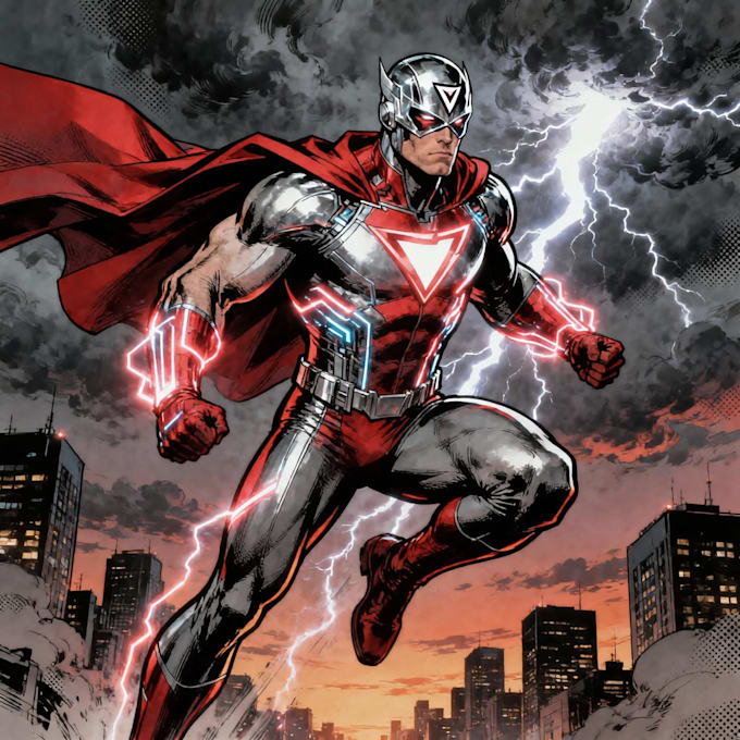superhero character for comics