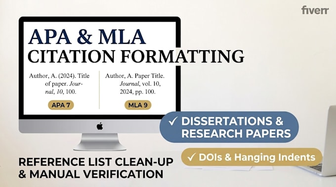 format your dissertation bibliography and citations in apa or mla styles