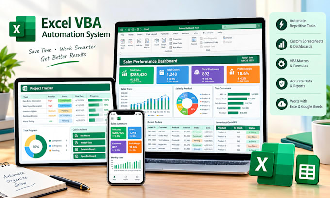 create custom excel auomation google spreadsheet etsy csv budget tracker vba