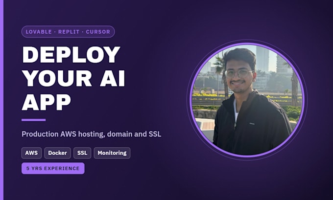 deploy your lovable, replit or nextjs app on AWS with domain and SSL