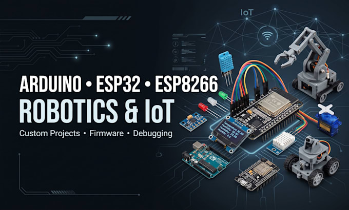 build arduino esp32 esp8266 robotics and iot projects