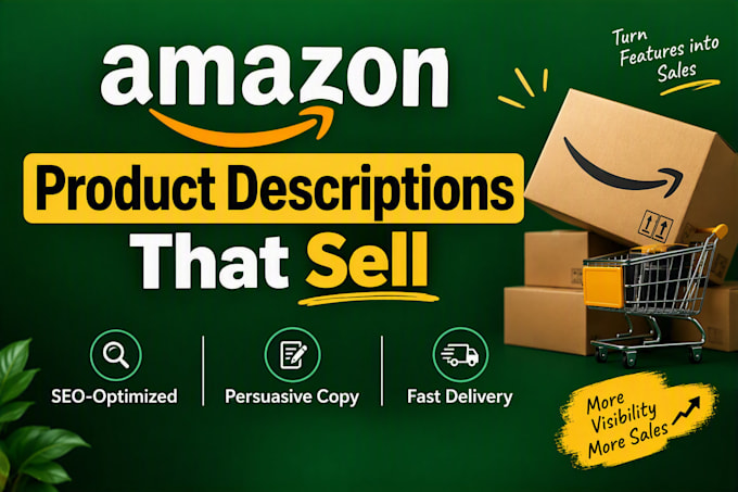 write high converting amazon product descriptions and listings