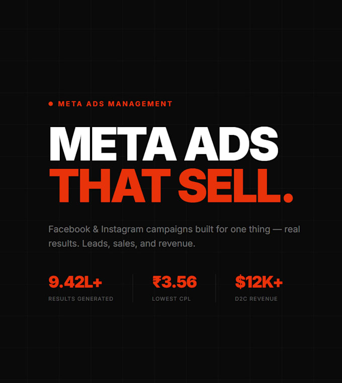 your meta ads campaign for leads and sales
