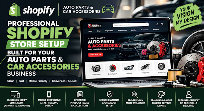 do auto part shopify store, auto part shopify website, branded auto part store