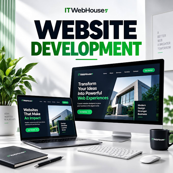 develop a modern custom website for your business