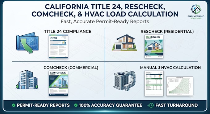 do california title 24 energy compliance, rescheck and comcheck