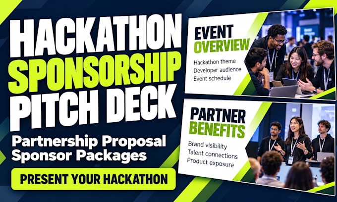 design hackathon sponsorship pitch deck partnership proposal deck editable slide