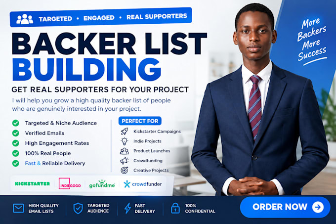 build a niche backer list for crowdfunding