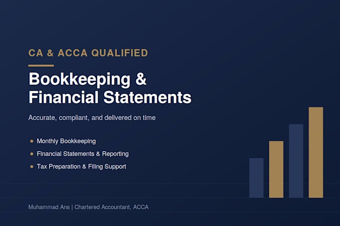 bookkeeping and financial statements as a ca acca qualified