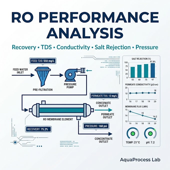 analyze ro water treatment performance