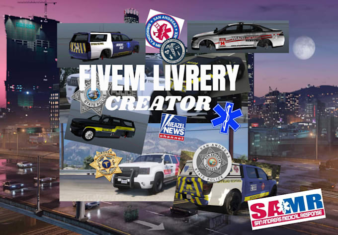 create cheap and professional fivem vehicle liveries