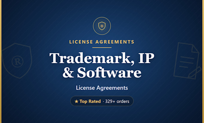 draft your trademark, IP or software license agreement