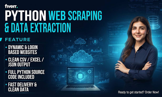 do python web scraping, data extraction and automation