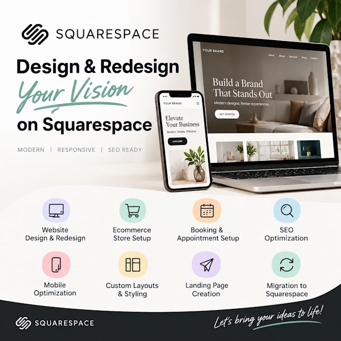 squarespace website design squarespace website redesign squarespace design