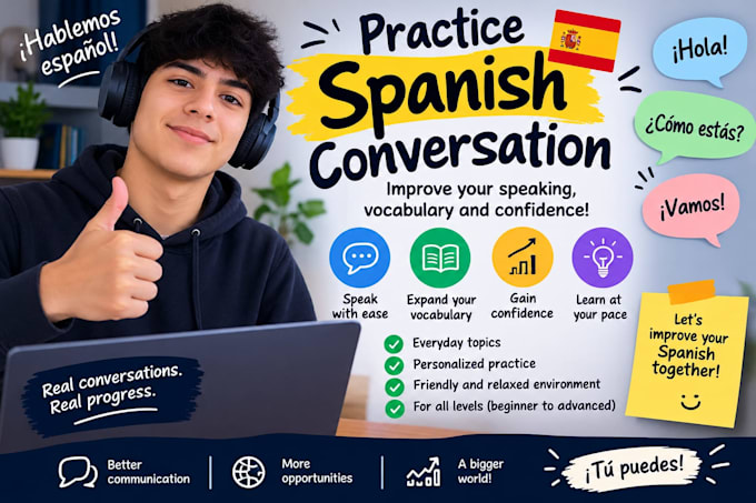 practice spanish conversation with you