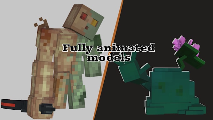 create a blockbench 3d model for minecraft