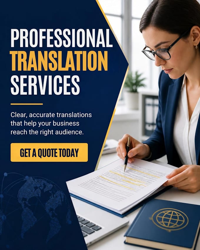 haré una traducción rápida e impecable de inglés a español