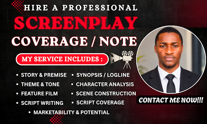 provide professional script coverage, analysis and detailed notes