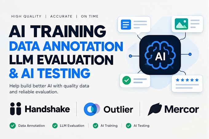 do ai training, data annotation, llm evaluation, ai testing