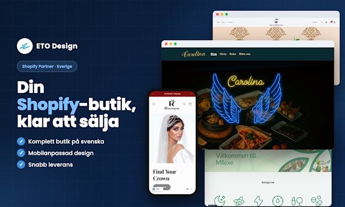 design a swedish shopify store for your brand