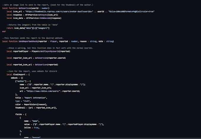 script for your roblox game