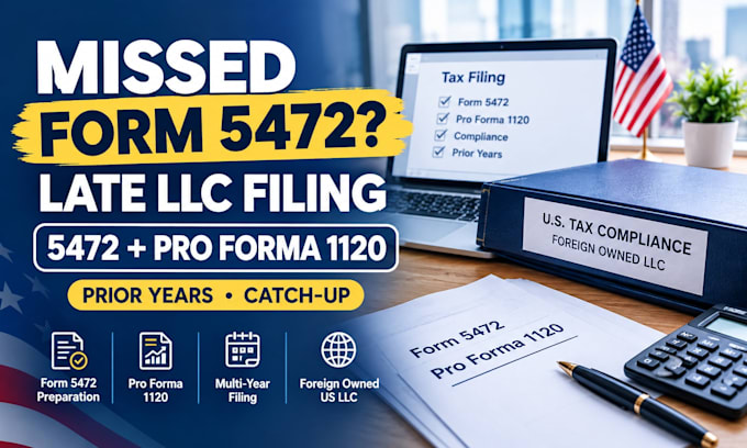 file late form 5472 and pro forma 1120 for foreign owned US llc