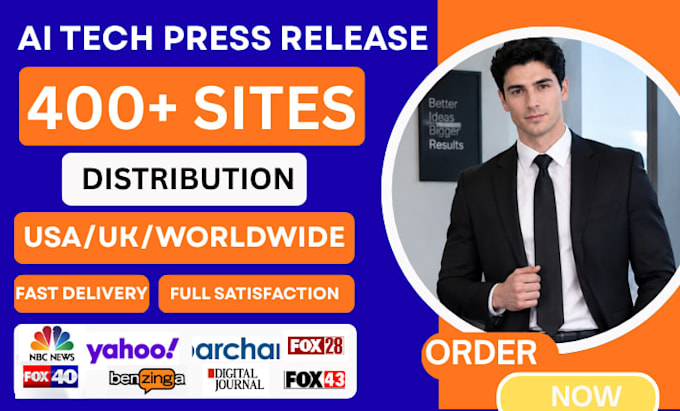write ai tech press releases for startups saas pr distribution media outreach