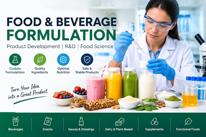 be your food product development and formulation