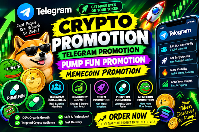 do crypto telegram promotion pump fun promotion