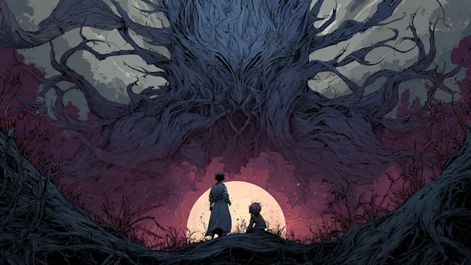 do dark art illustration