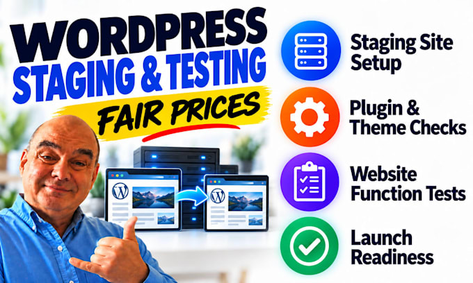 stage and test wordpress instances