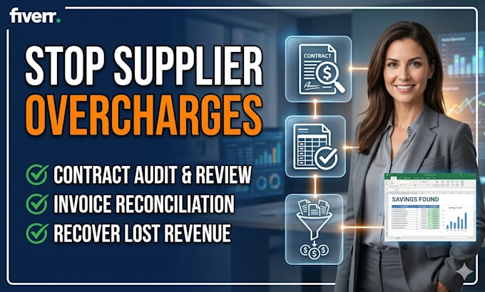 audit contracts for supplier overcharges contract invoice reconciliation