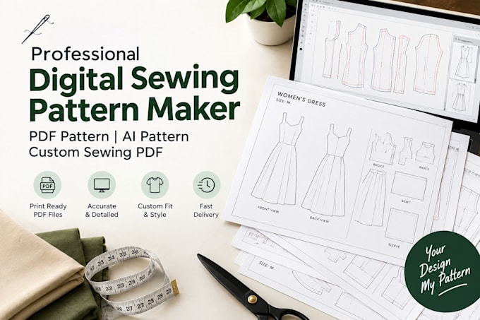 be your digital sewing pattern maker pdf pattern ai pattern custom sewing pdf