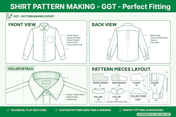 ggt pattern making and marker making for garments