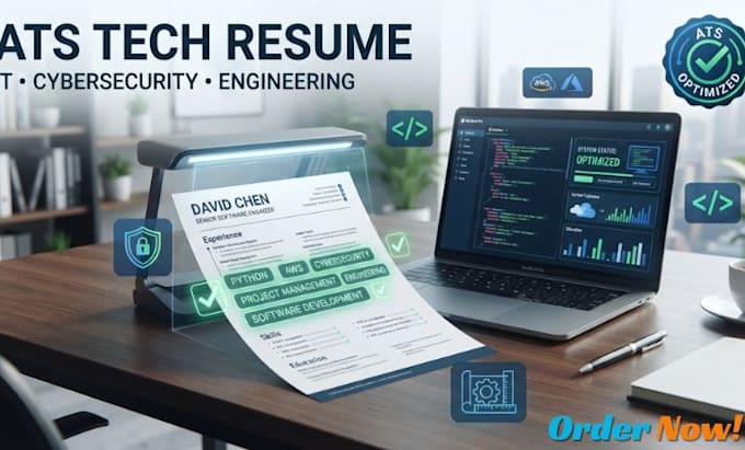 write an ats tech resume for IT, cybersecurity and engineering