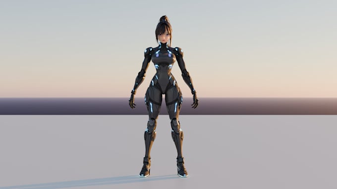 do an anime character for animations and games