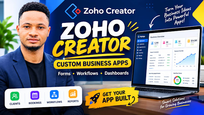 build a custom zoho creator app with forms workflows and dashboard zoho crm one