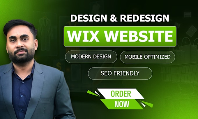 build wix website design, wix website redesign, or wix business website