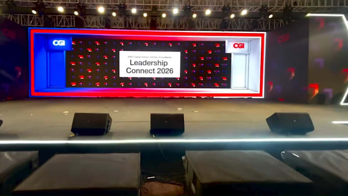 create stage billboard animation with vj loops, led wall and concert visuals cgi