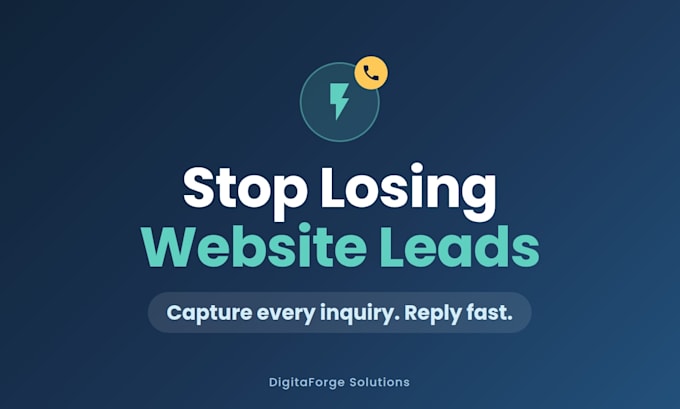 build a contractor website with lead capture and automatic follow up