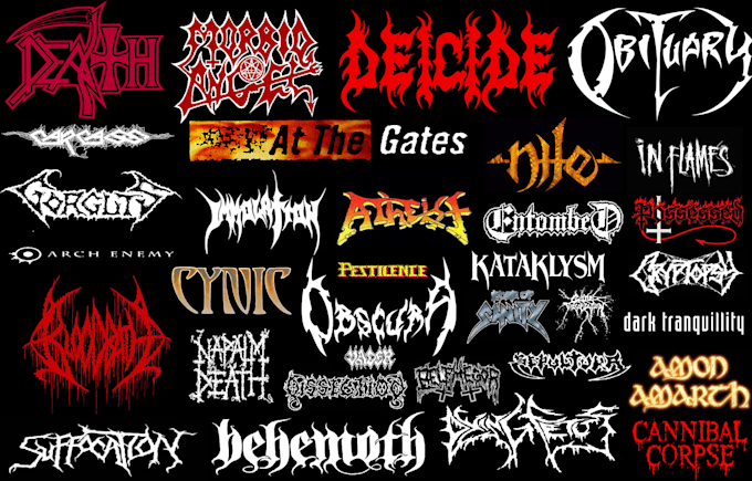 design rock, metal, progressive metalcore, hardcore logo