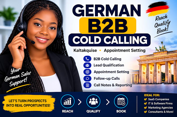 do german b2b cold calling and appointment setting dach sale