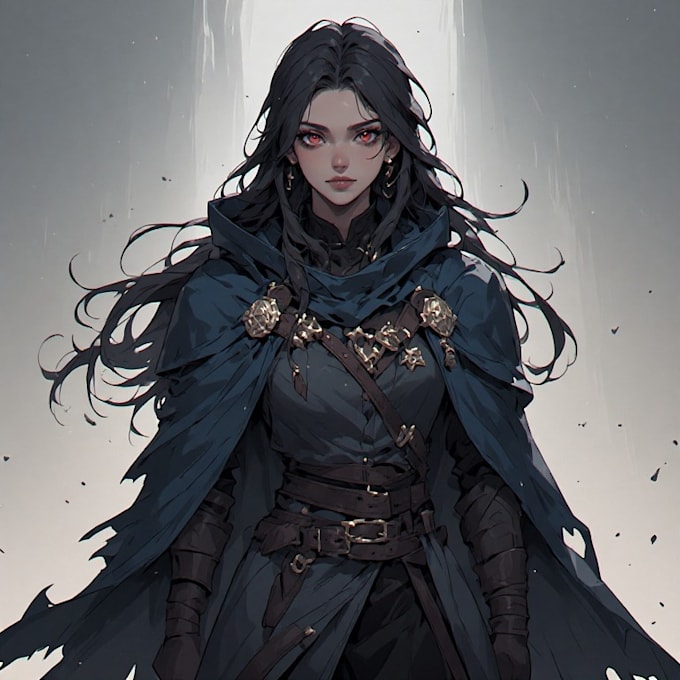 make unique dnd horror character art , dnd fantasy charecter
